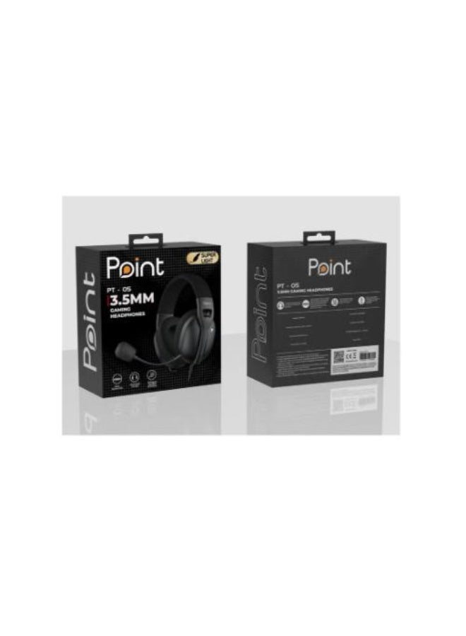 بوينت سماعة ألعاب Point PT-05، أسود - Image 2